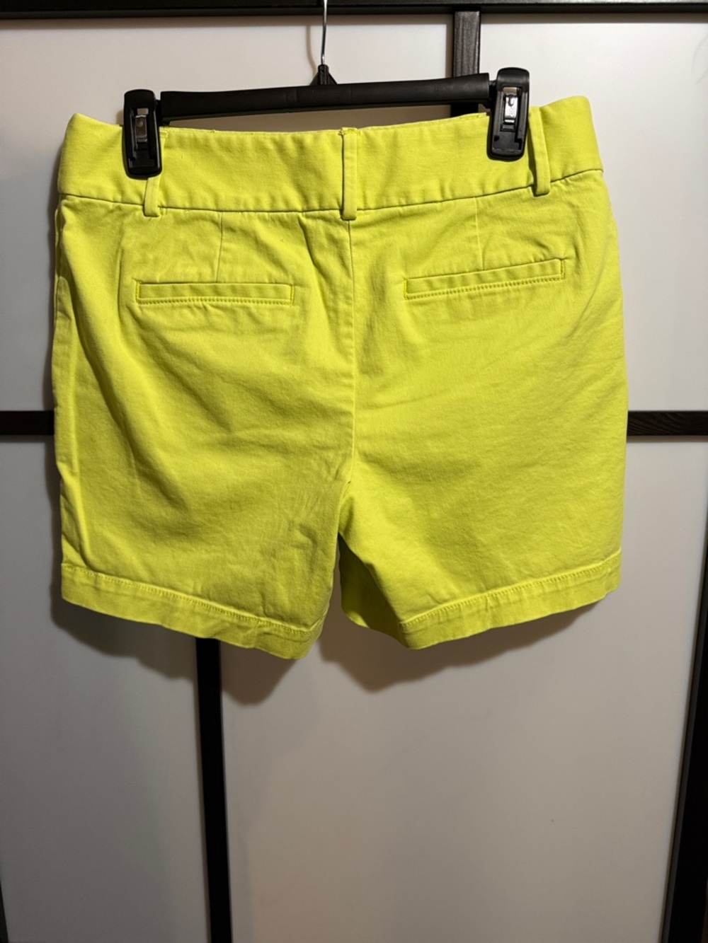 LOFT Bright Yellow Green Classic Shorts - Picture 2 of 5